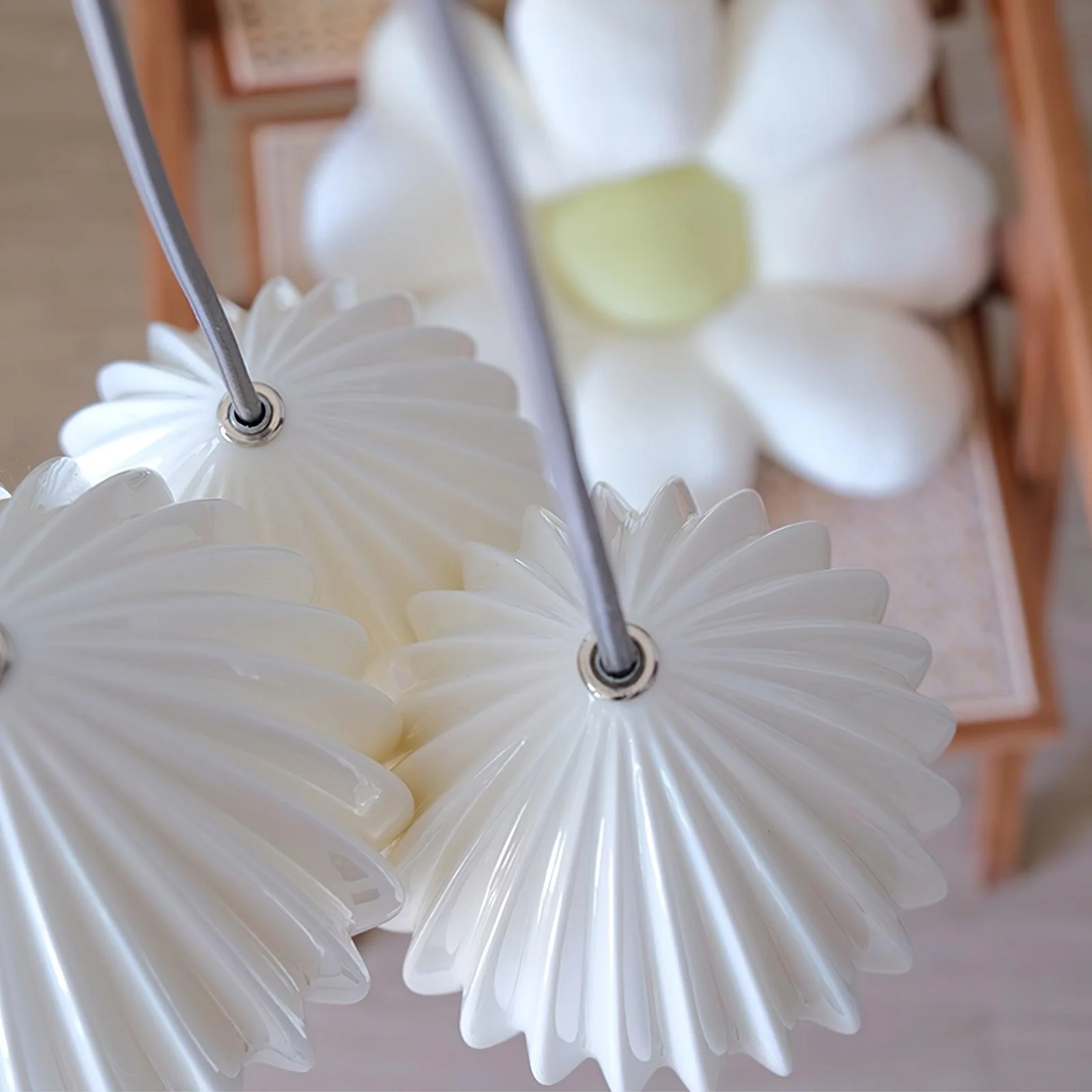 Solara Pendant Lamp Ceramic Ribbed Bone China Elegant - Image 23