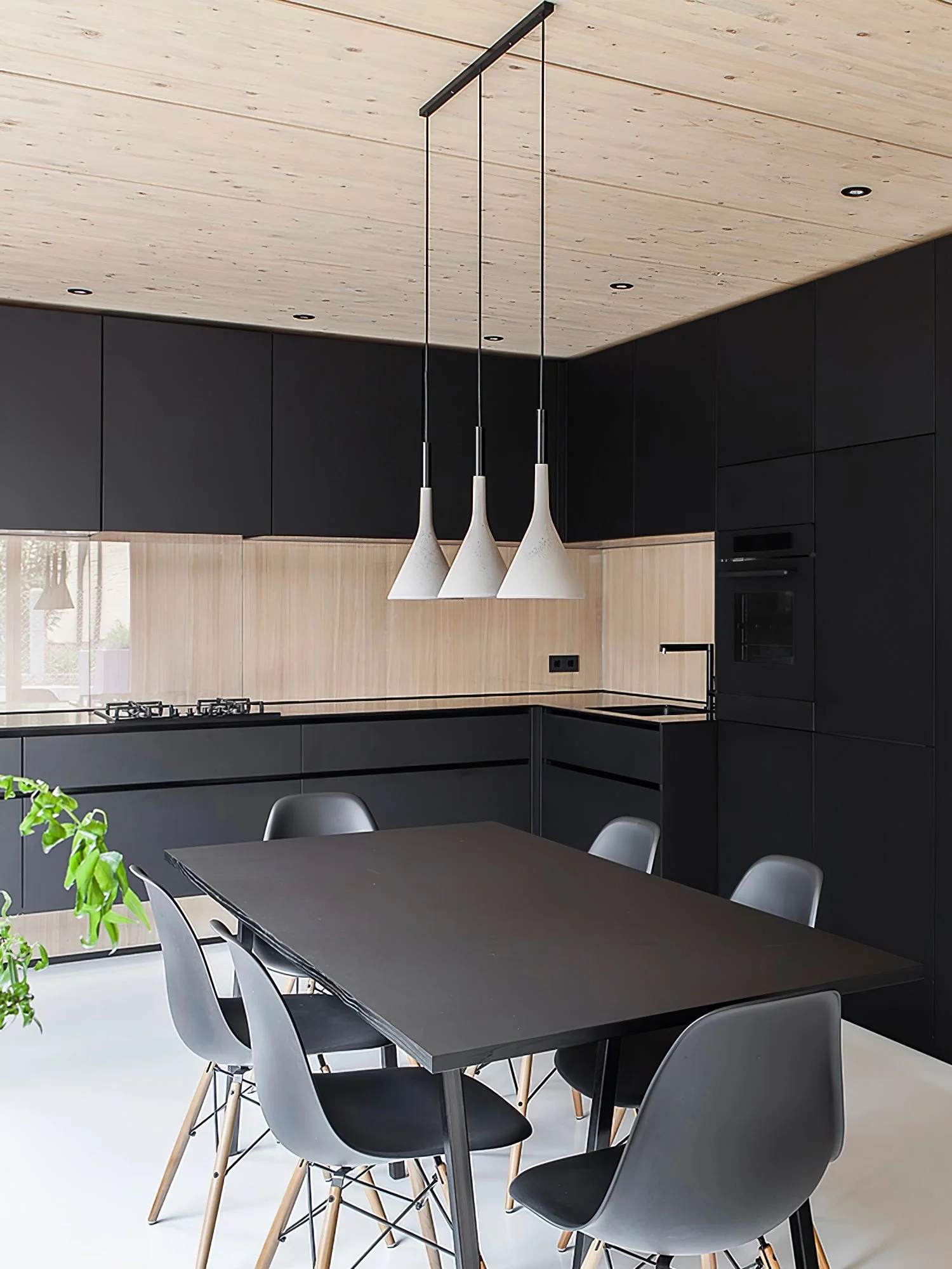Solara Pendant Lamp Concrete Conical Industrial - Image 106