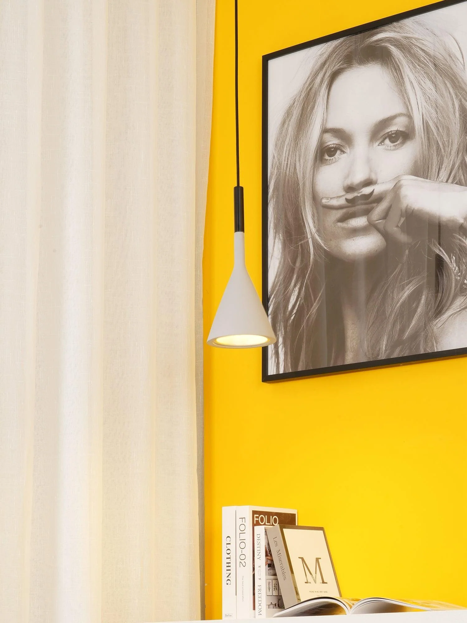 Solara Pendant Lamp Concrete Conical Industrial - Image 45