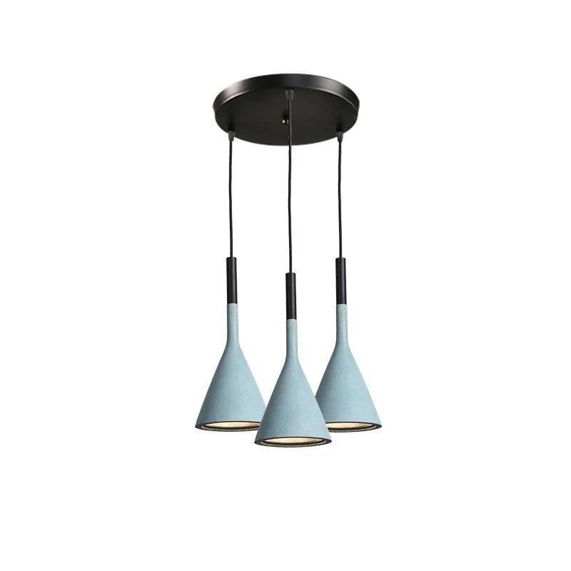 Solara Pendant Lamp Concrete Conical Industrial - Image 46