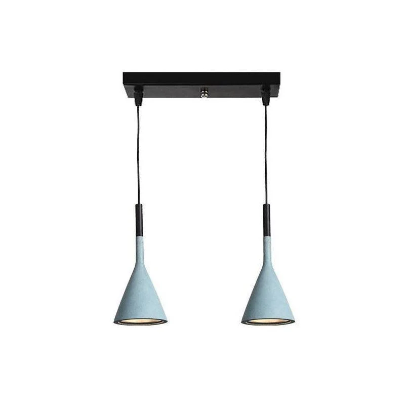 Solara Pendant Lamp Concrete Conical Industrial - Image 67