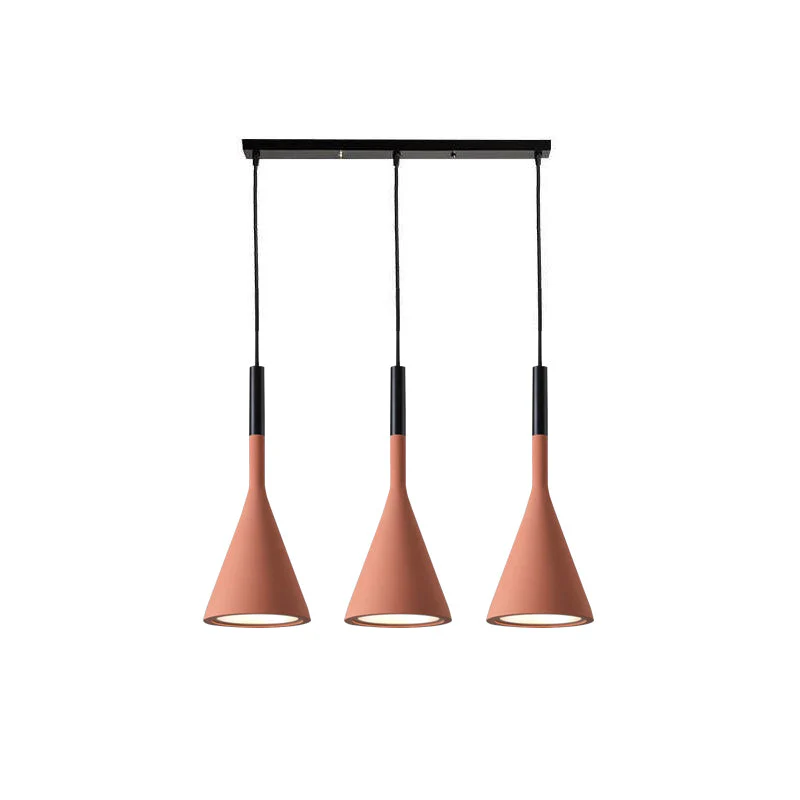 Solara Pendant Lamp Concrete Conical Industrial - Image 79