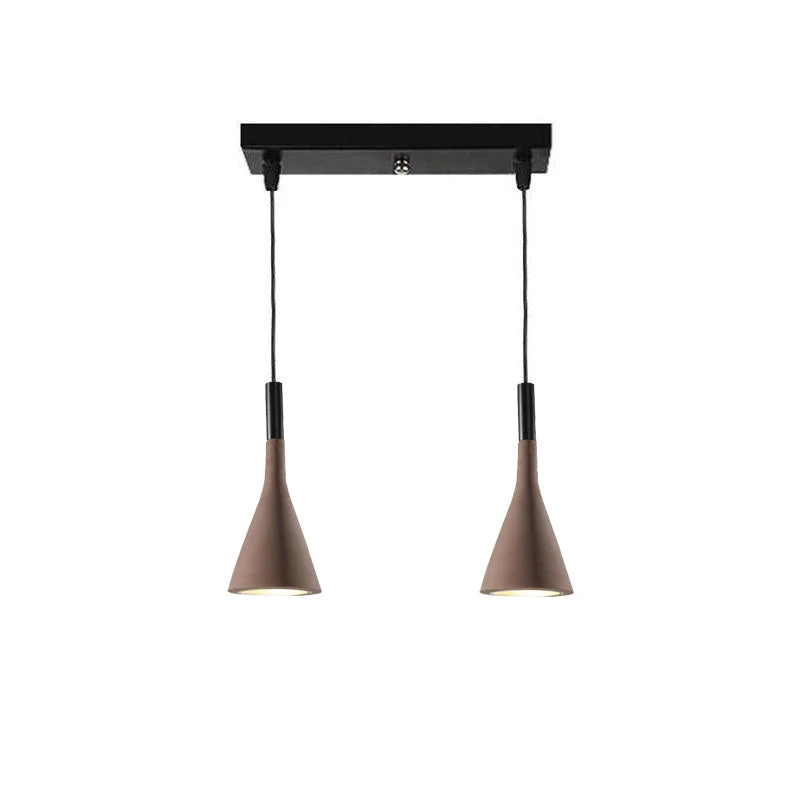 Solara Pendant Lamp Concrete Conical Industrial - Image 8