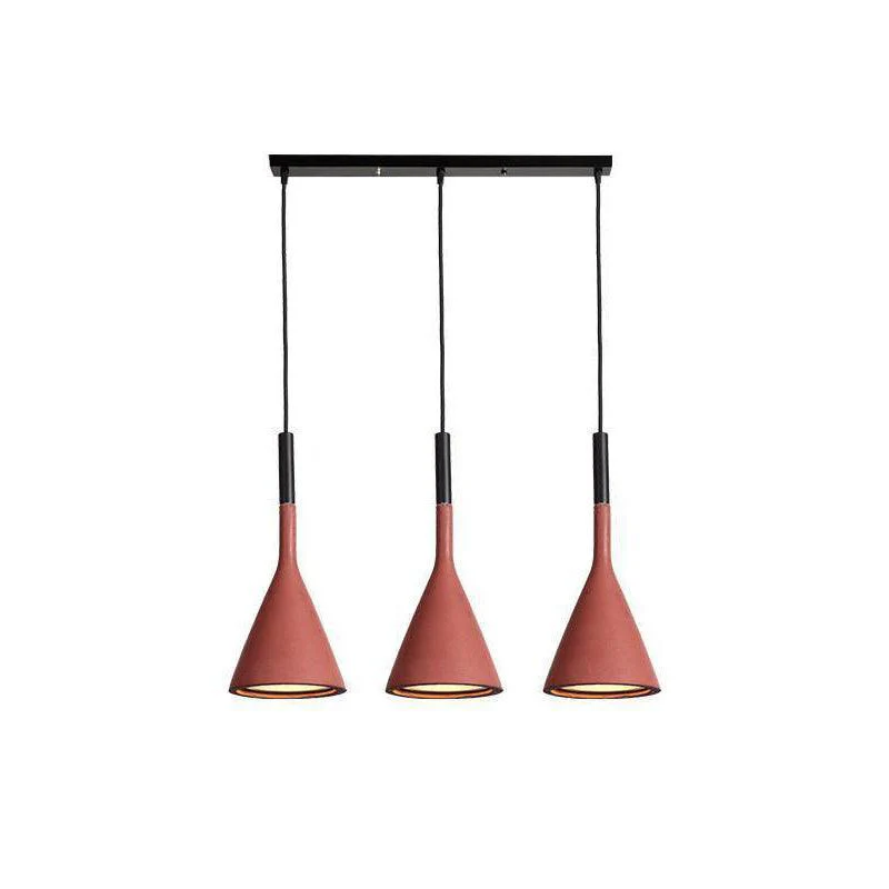 Solara Pendant Lamp Concrete Conical Industrial - Image 80