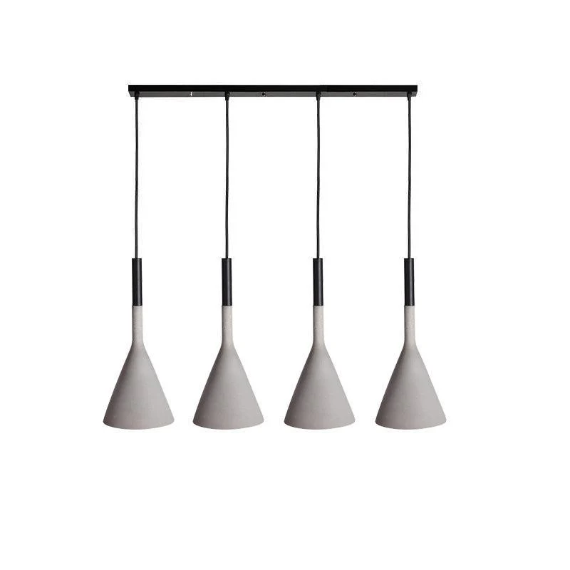 Solara Pendant Lamp Concrete Conical Industrial - Image 85