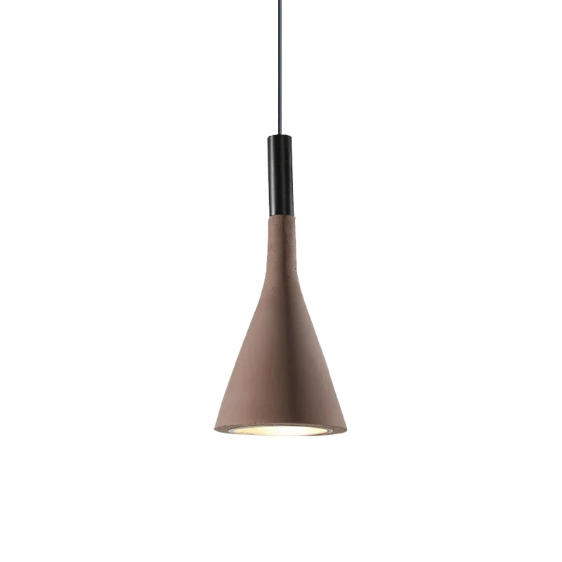 Solara Pendant Lamp Concrete Conical Industrial - Image 88