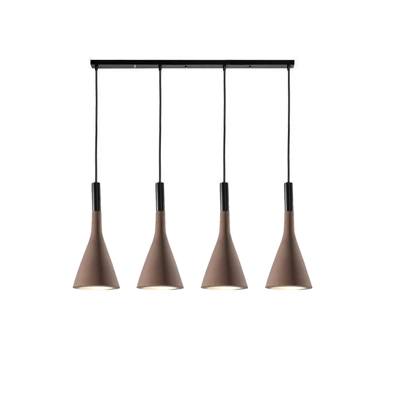 Solara Pendant Lamp Concrete Conical Industrial - Image 91