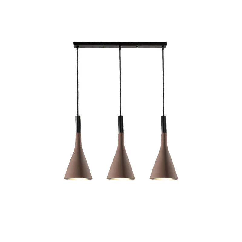 Solara Pendant Lamp Concrete Conical Industrial - Image 92