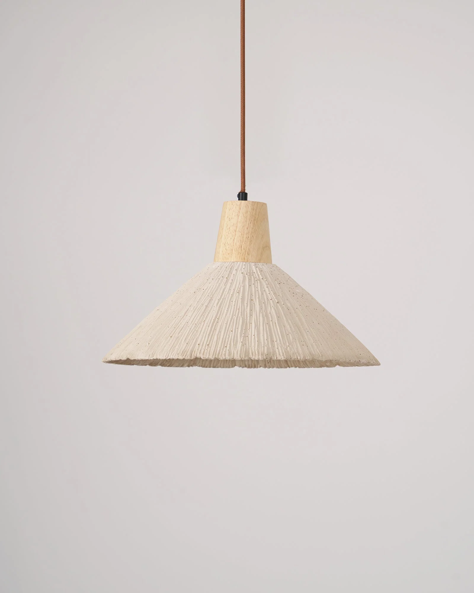 Solara Pendant Lamp Concrete Pleated - Image 100