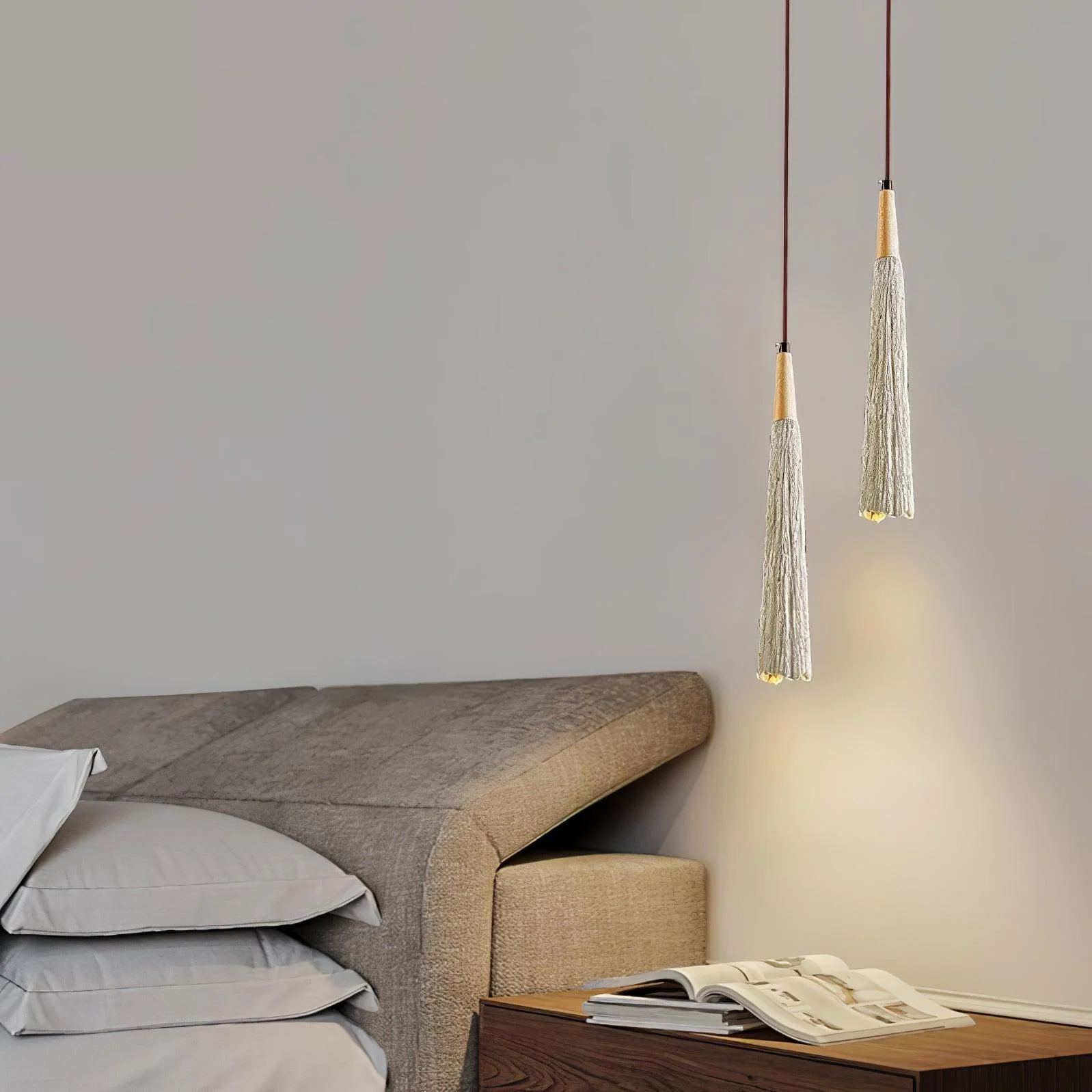 Solara Pendant Lamp Concrete Pleated - Image 14