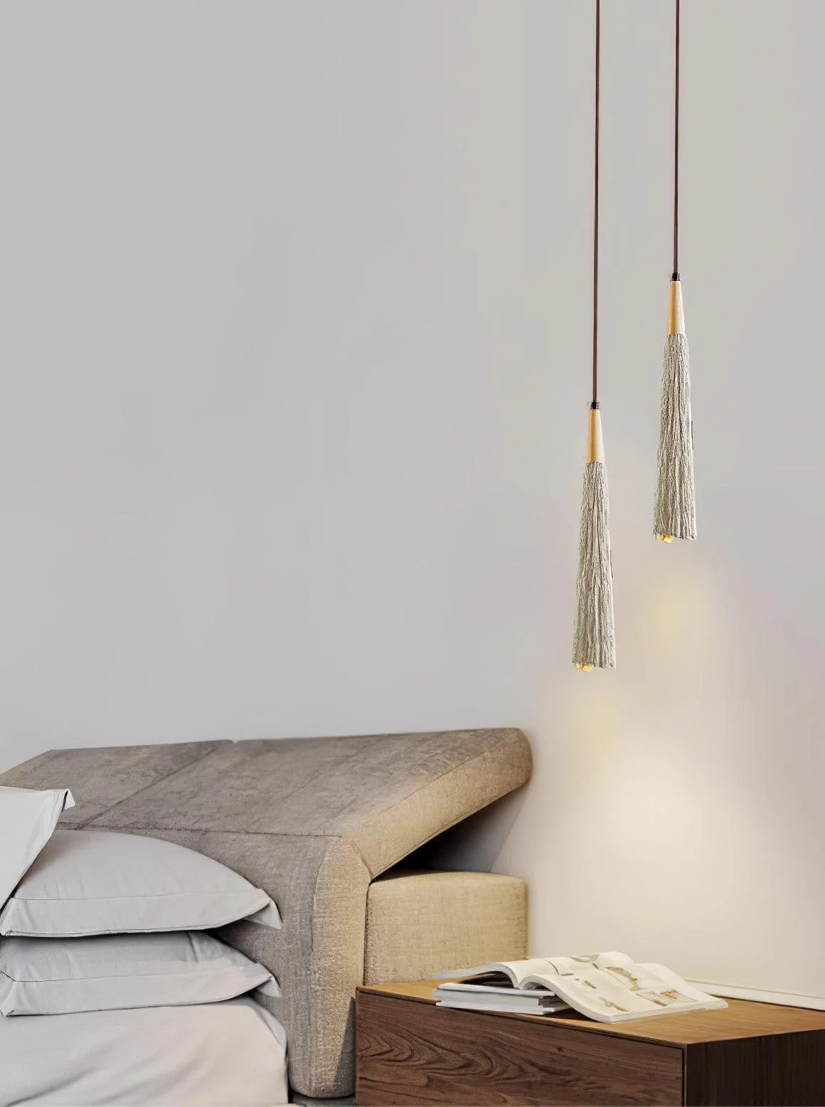 Solara Pendant Lamp Concrete Pleated - Image 19