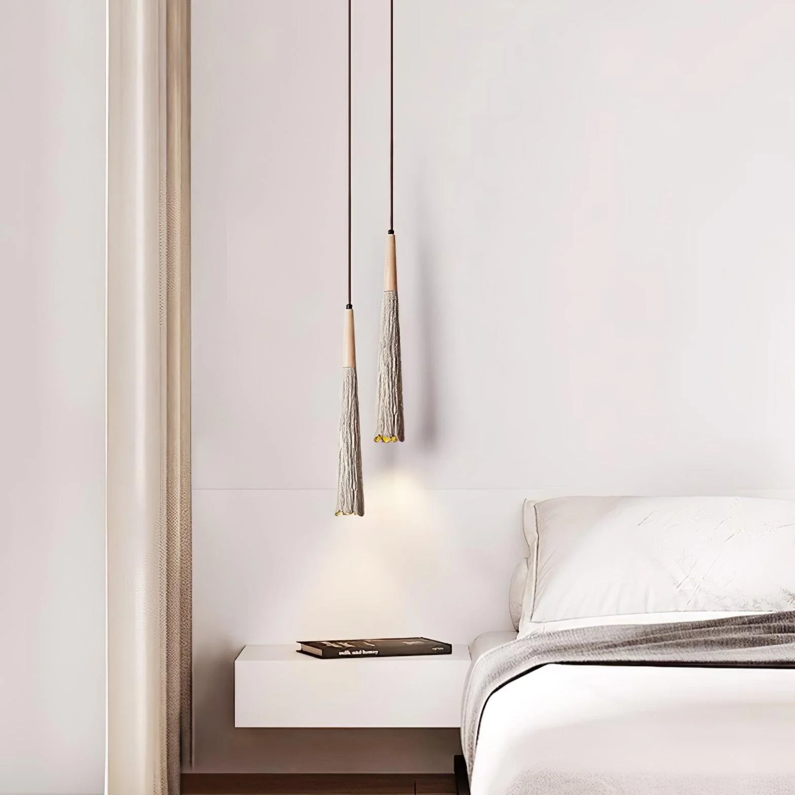 Solara Pendant Lamp Concrete Pleated - Image 2
