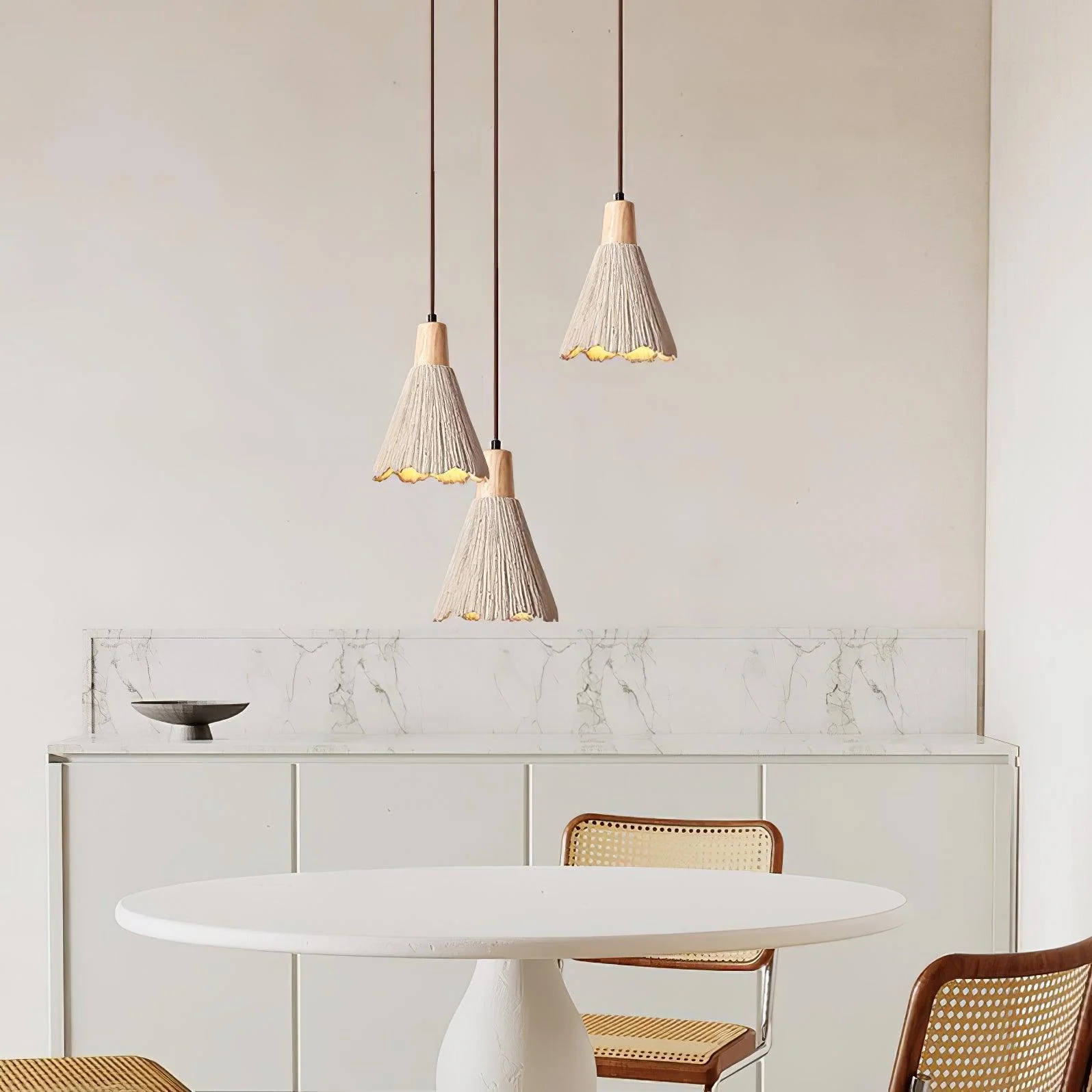 Solara Pendant Lamp Concrete Pleated - Image 24