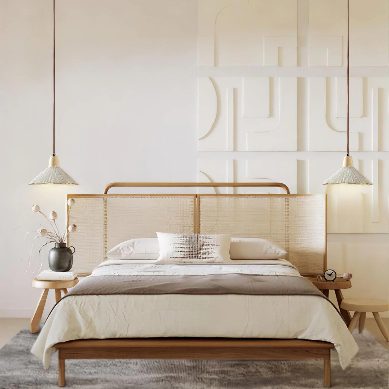 Solara Pendant Lamp Concrete Pleated - Image 36