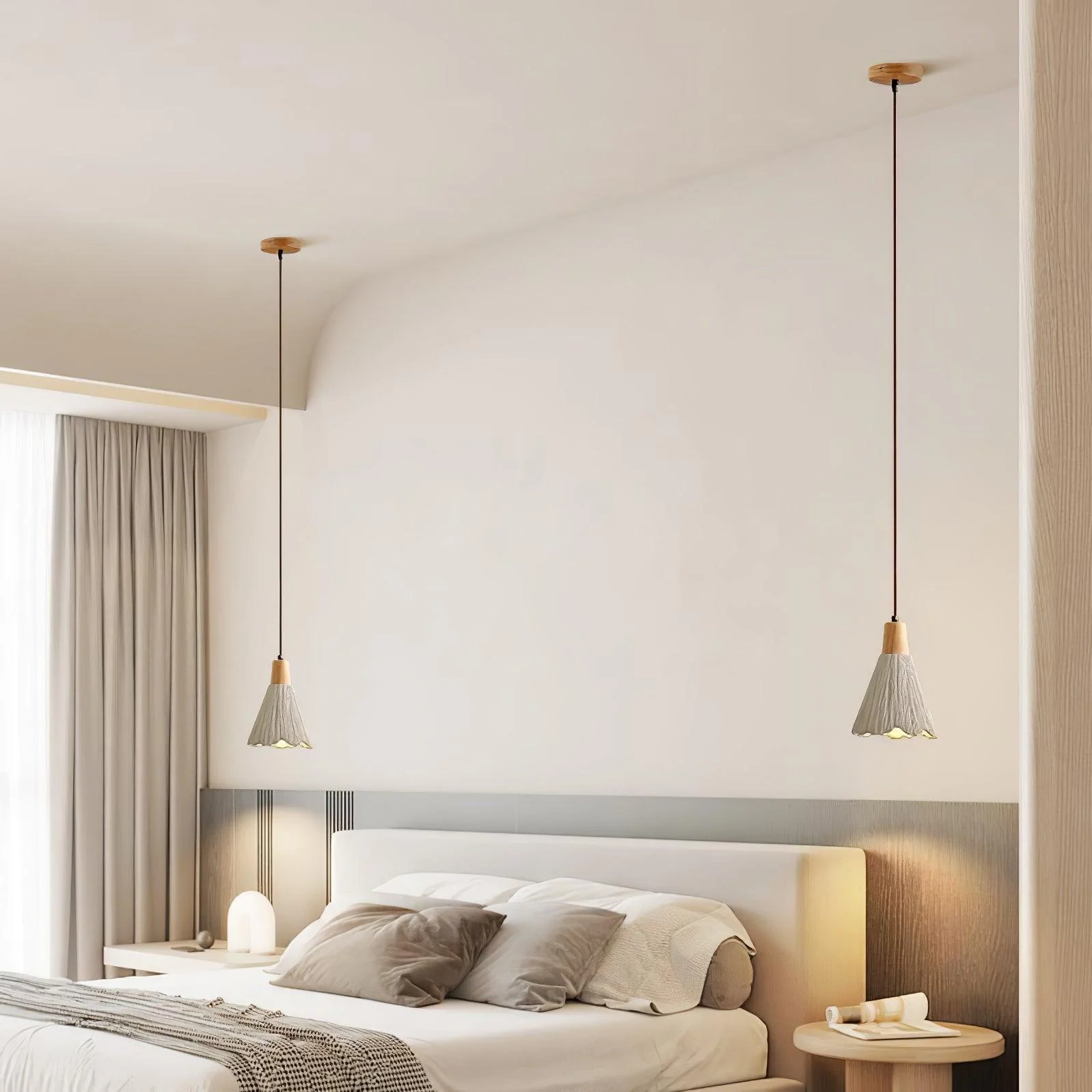 Solara Pendant Lamp Concrete Pleated - Image 41