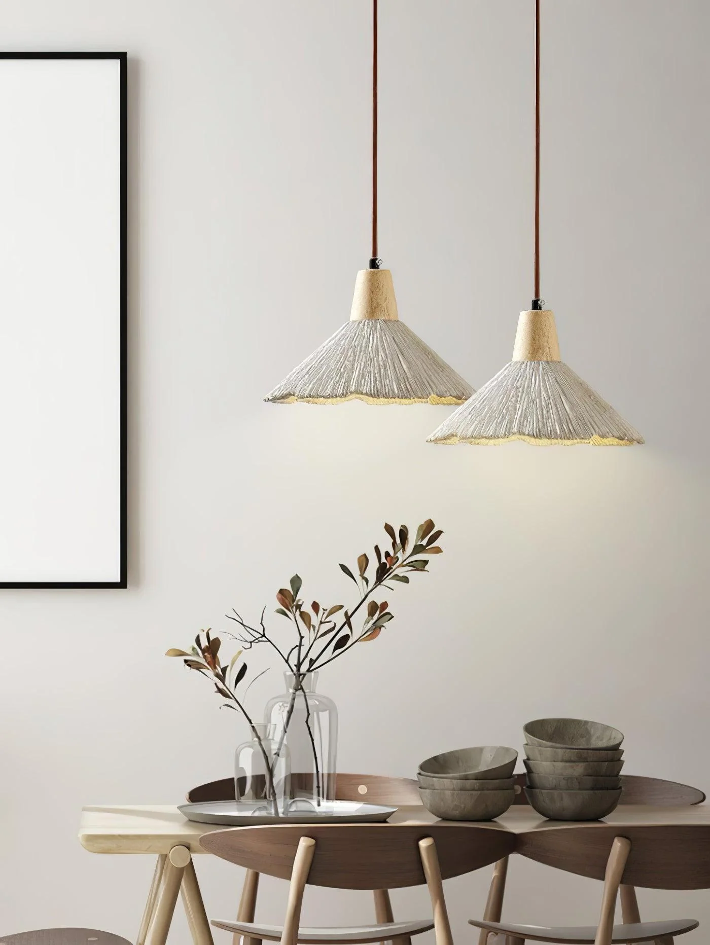 Solara Pendant Lamp Concrete Pleated - Image 51