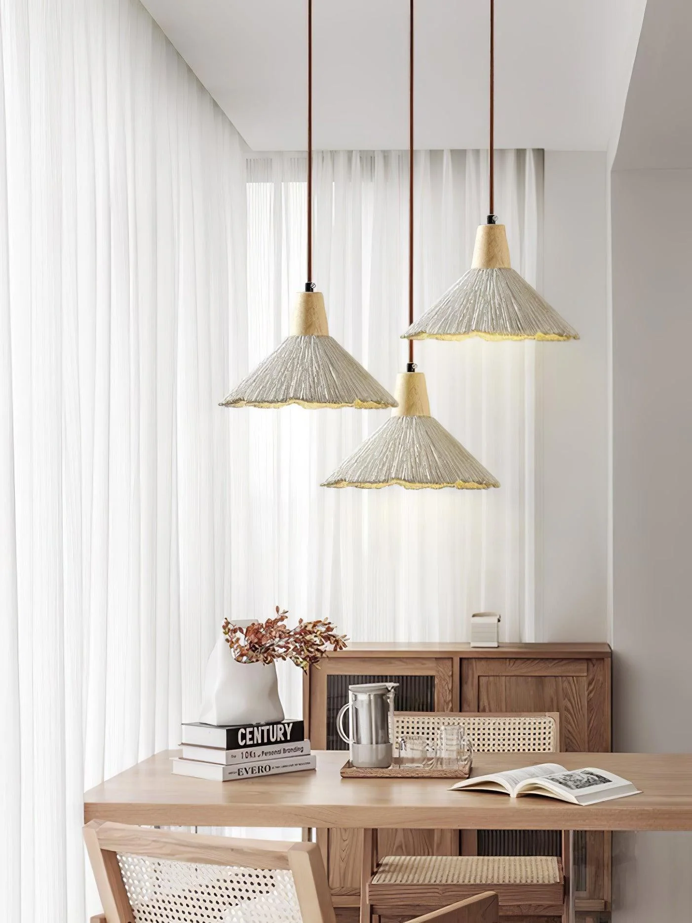Solara Pendant Lamp Concrete Pleated - Image 52