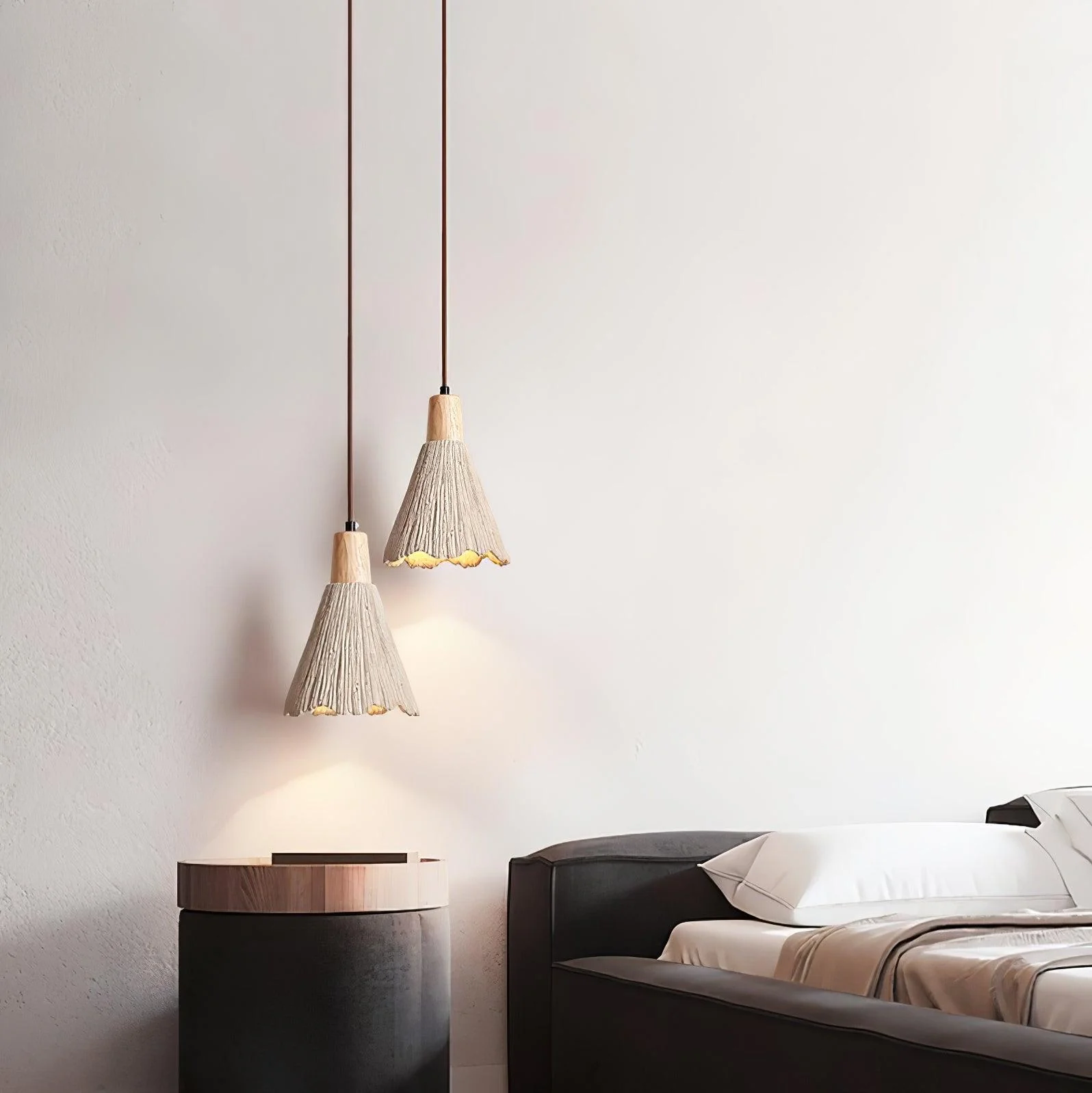 Solara Pendant Lamp Concrete Pleated - Image 54