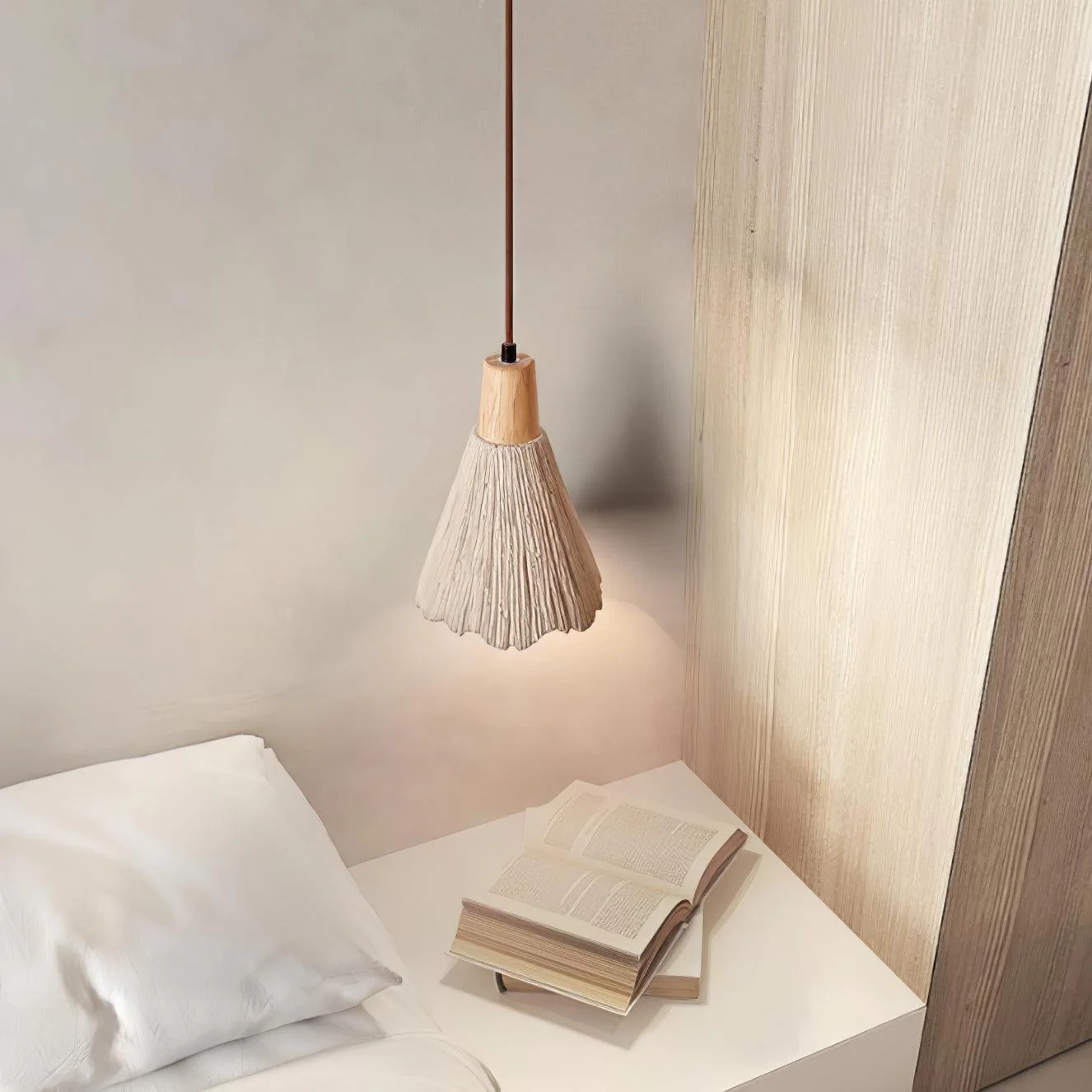 Solara Pendant Lamp Concrete Pleated - Image 56