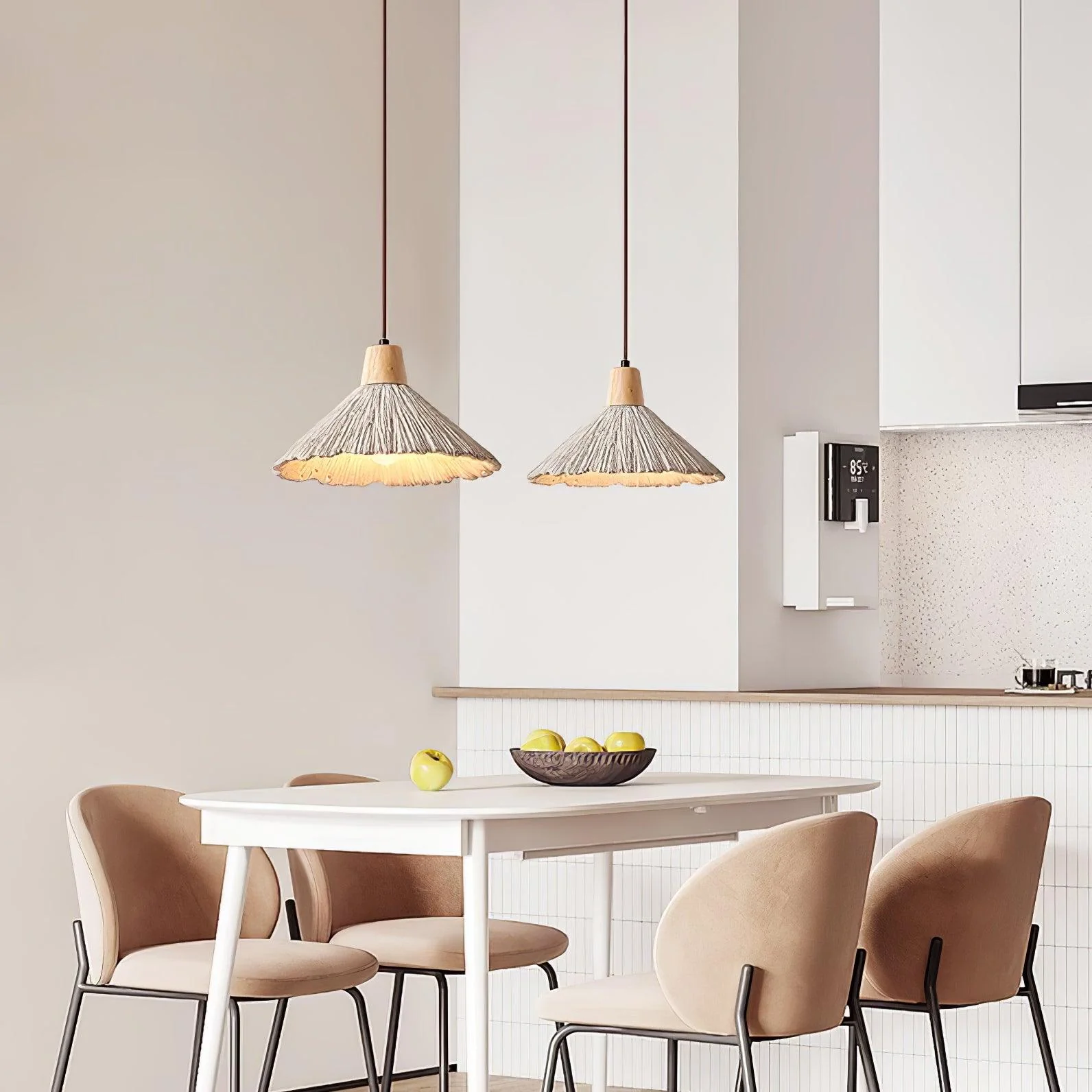 Solara Pendant Lamp Concrete Pleated - Image 63