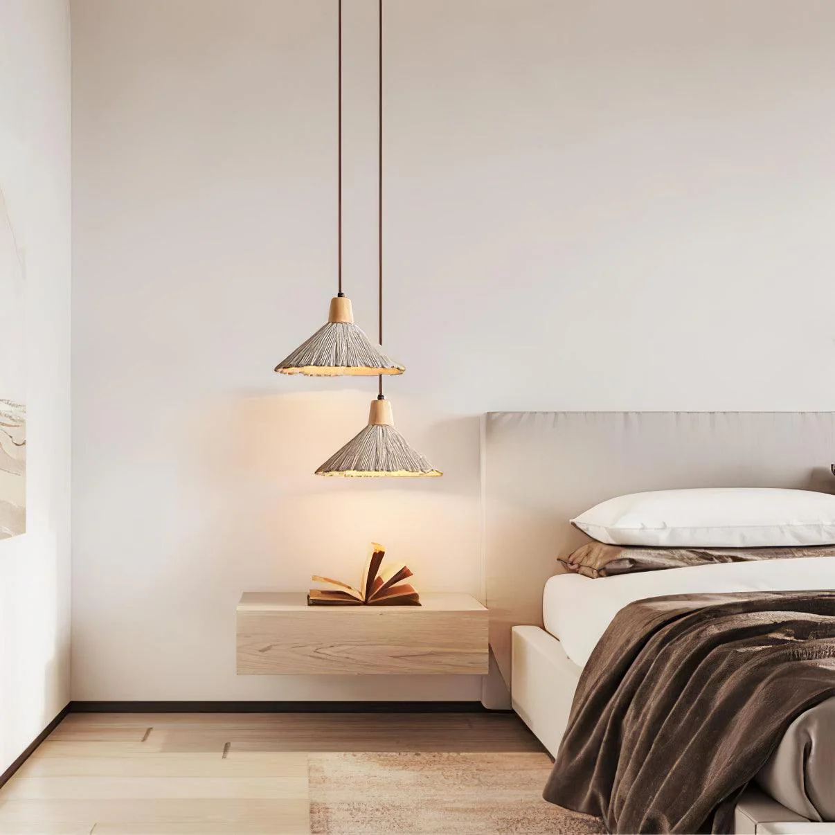 Solara Pendant Lamp Concrete Pleated - Image 64