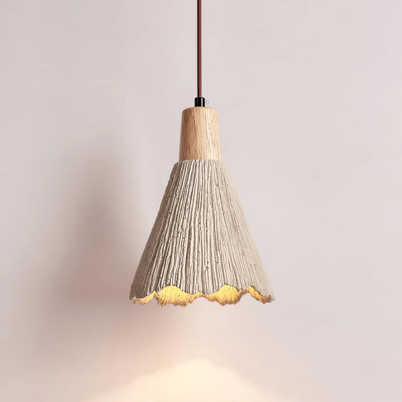 Solara Pendant Lamp Concrete Pleated - Image 75