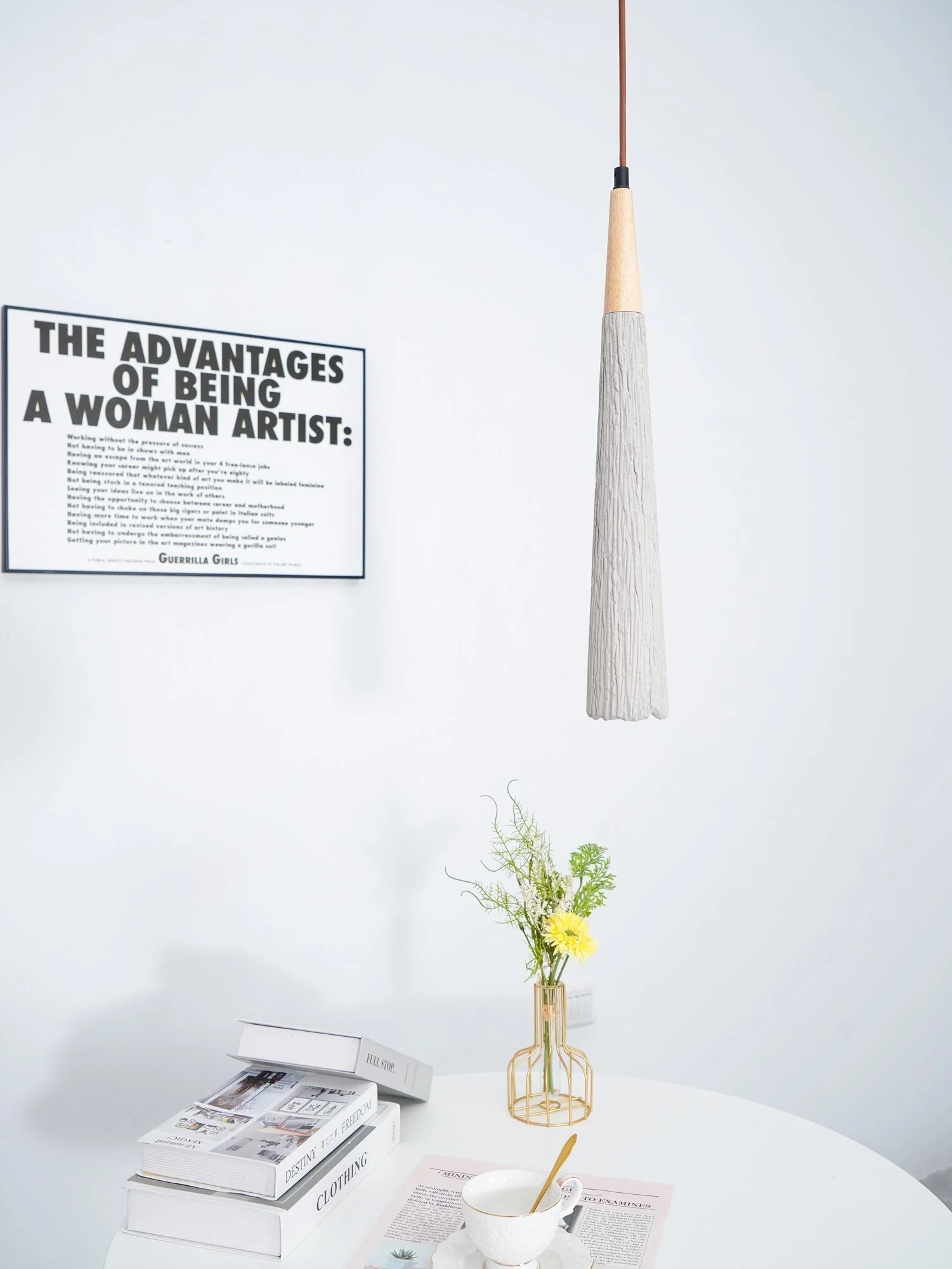 Solara Pendant Lamp Concrete Pleated - Image 81