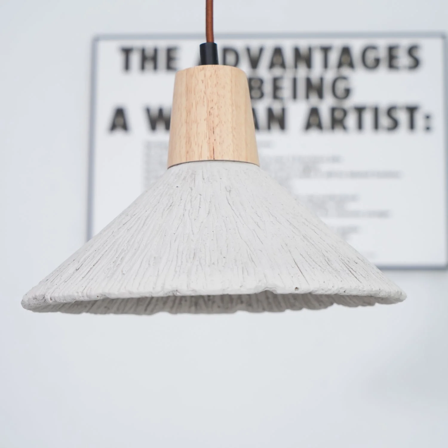 Solara Pendant Lamp Concrete Pleated - Image 94