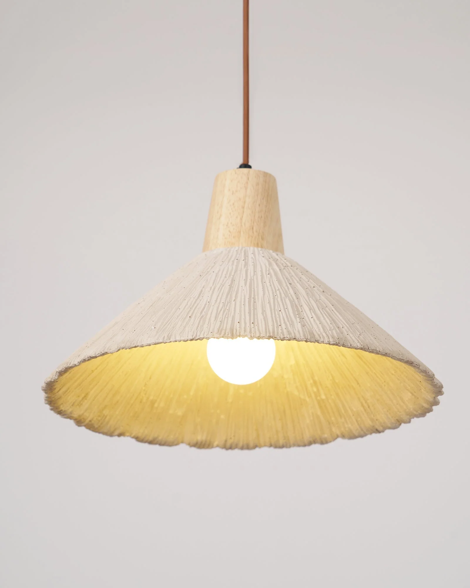 Solara Pendant Lamp Concrete Pleated - Image 98