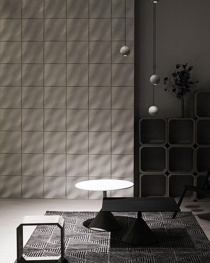 Solara Pendant Lamp Concrete Sphere Moon Minimalist - Image 18