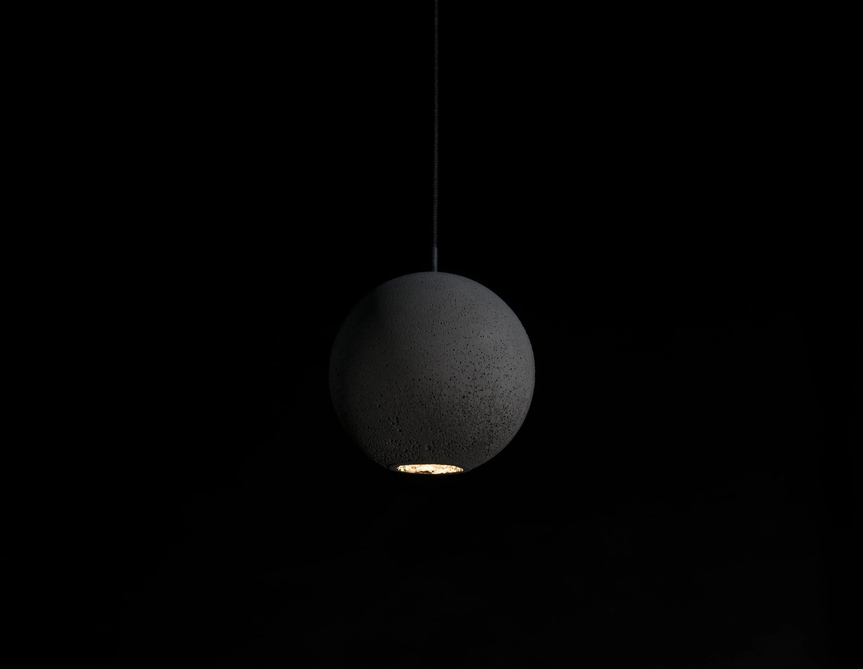 Solara Pendant Lamp Concrete Sphere Moon Minimalist - Image 29