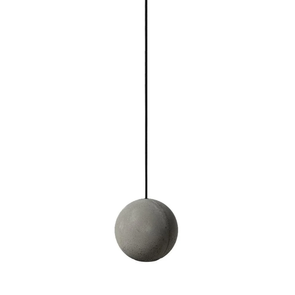 Solara Pendant Lamp Concrete Sphere Moon Minimalist - Image 42