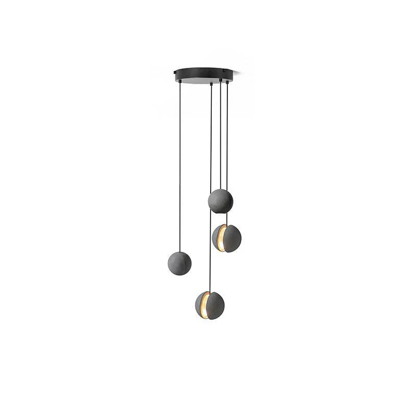 Solara Pendant Lamp Concrete Sphere Moon Minimalist - Image 59