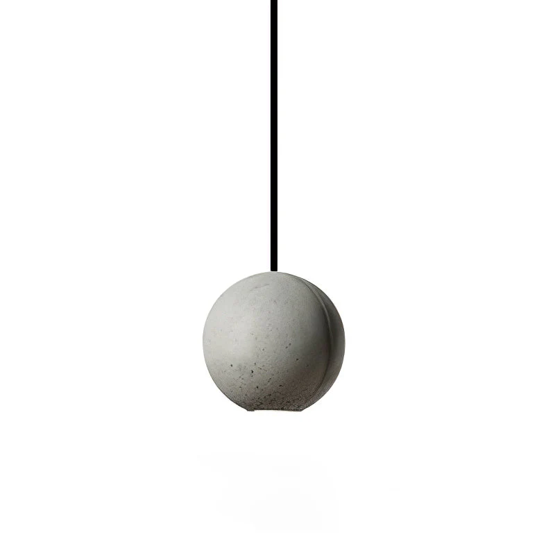 Solara Pendant Lamp Concrete Sphere Moon Minimalist - Image 85