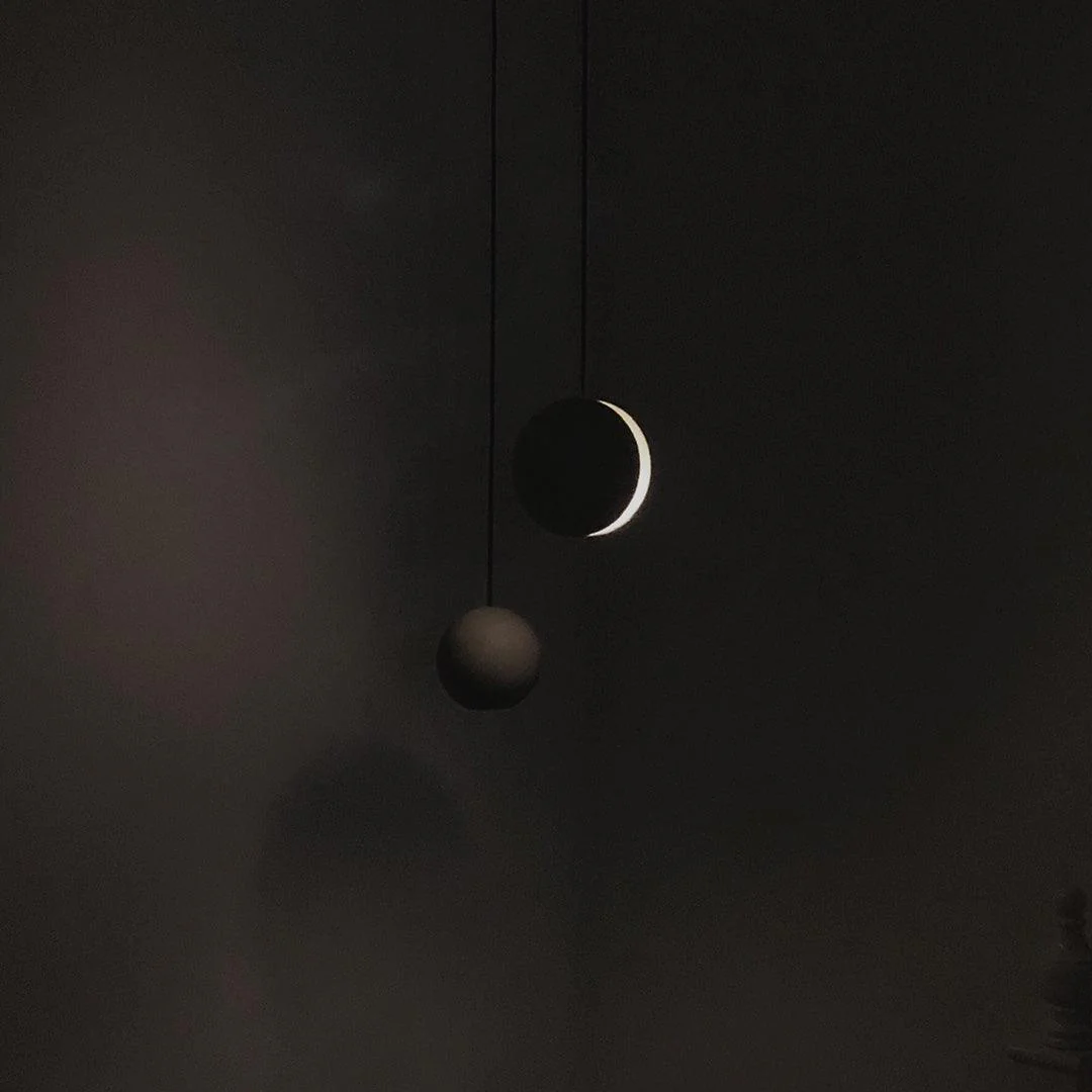 Solara Pendant Lamp Concrete Sphere Moon Minimalist - Image 89