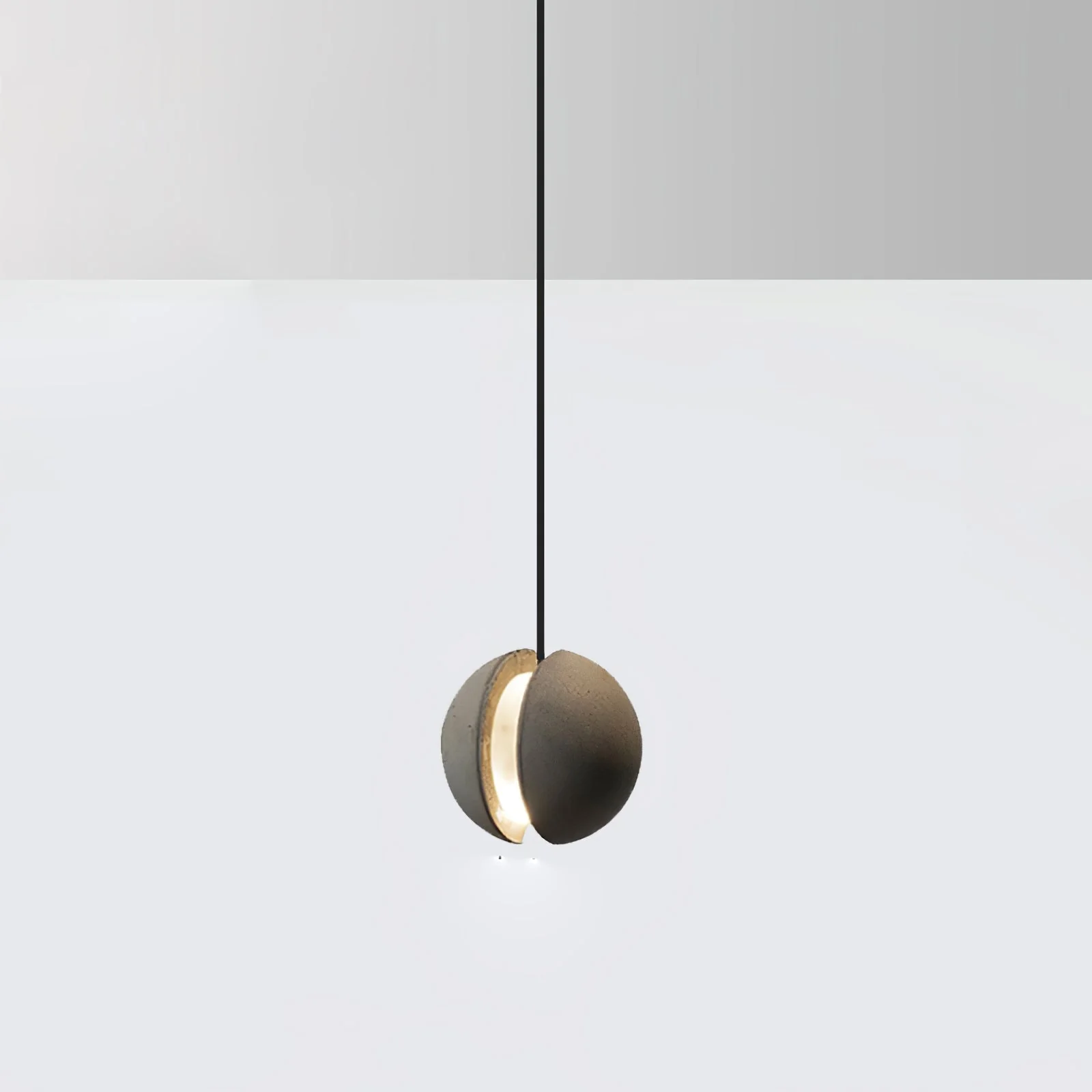 Solara Pendant Lamp Concrete Sphere Moon Minimalist - Image 95
