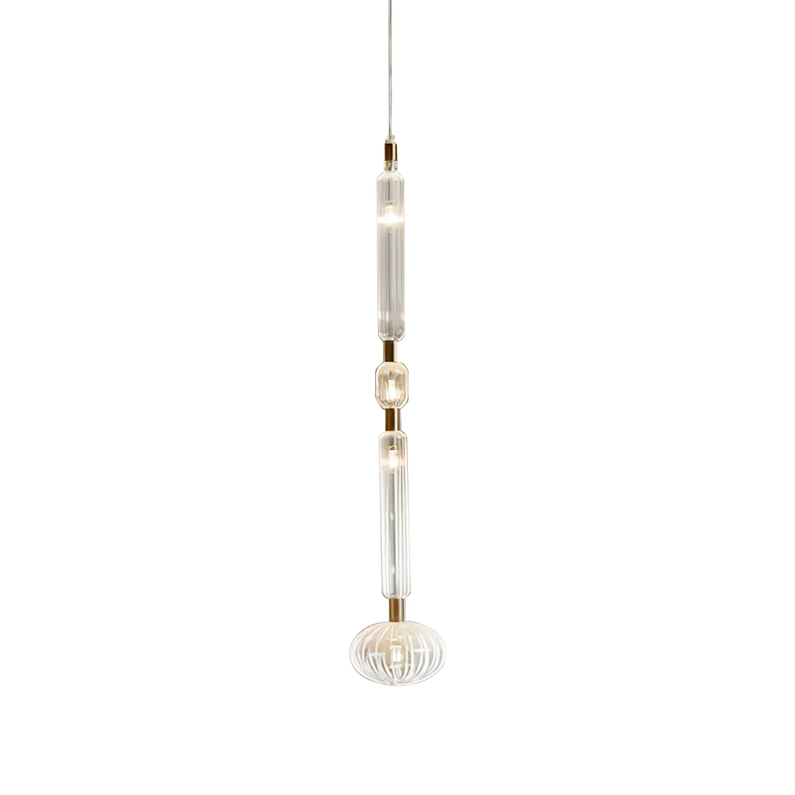Solara Pendant Lamp Crystal Cylinder Cipher Contemporary - Image 106