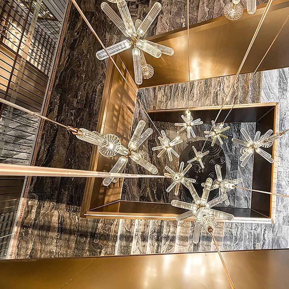 Solara Pendant Lamp Crystal Cylinder Cipher Contemporary - Image 13