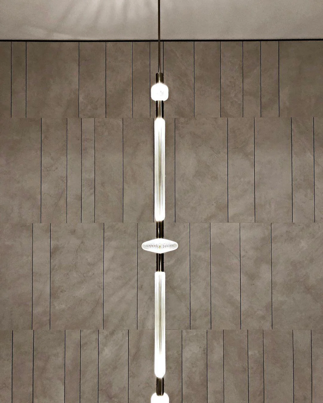 Solara Pendant Lamp Crystal Cylinder Cipher Contemporary - Image 16