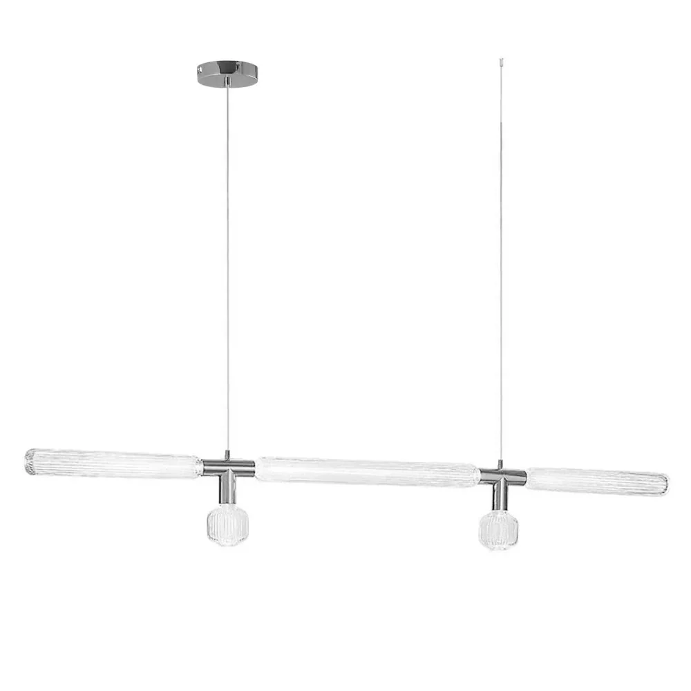 Solara Pendant Lamp Crystal Cylinder Cipher Contemporary - Image 2