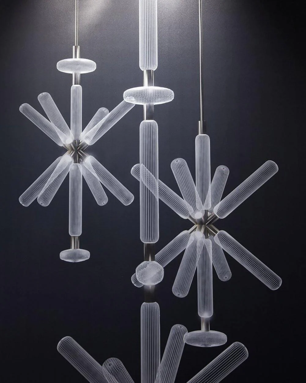 Solara Pendant Lamp Crystal Cylinder Cipher Contemporary - Image 22