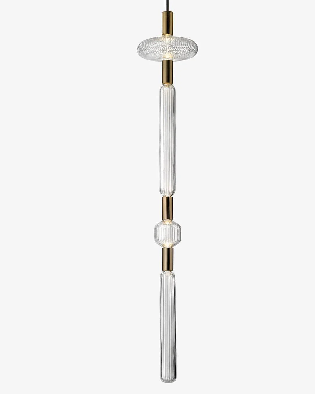 Solara Pendant Lamp Crystal Cylinder Cipher Contemporary - Image 27