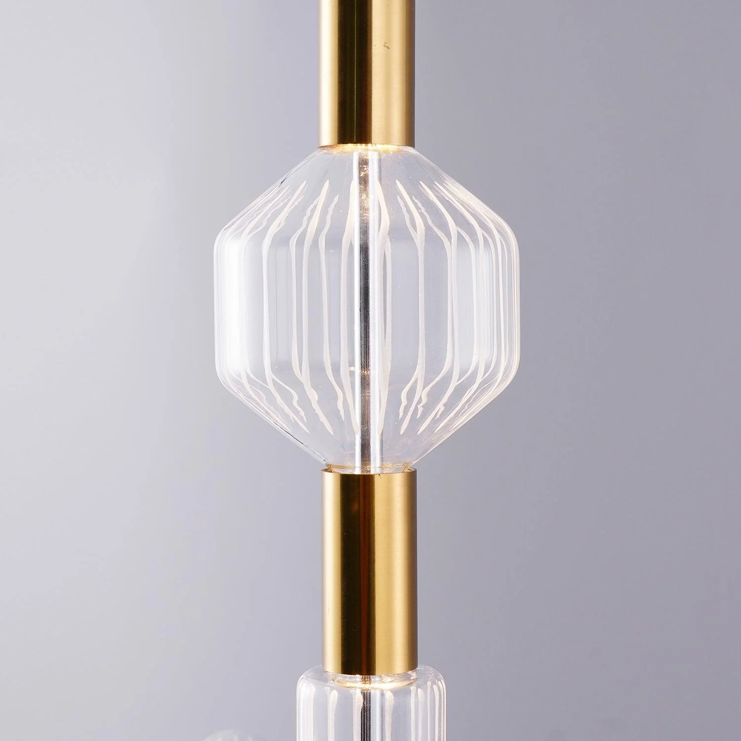 Solara Pendant Lamp Crystal Cylinder Cipher Contemporary - Image 54