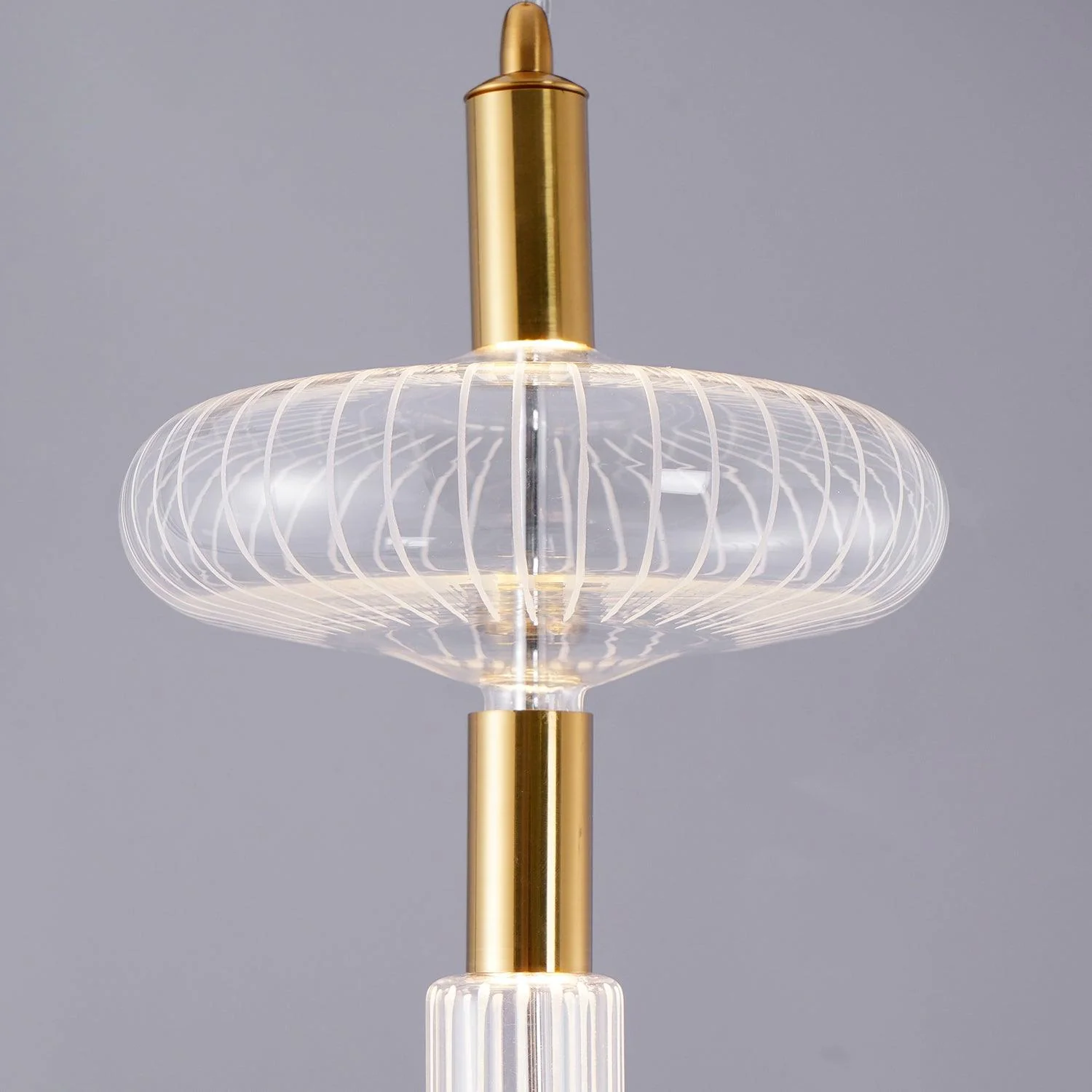 Solara Pendant Lamp Crystal Cylinder Cipher Contemporary - Image 56