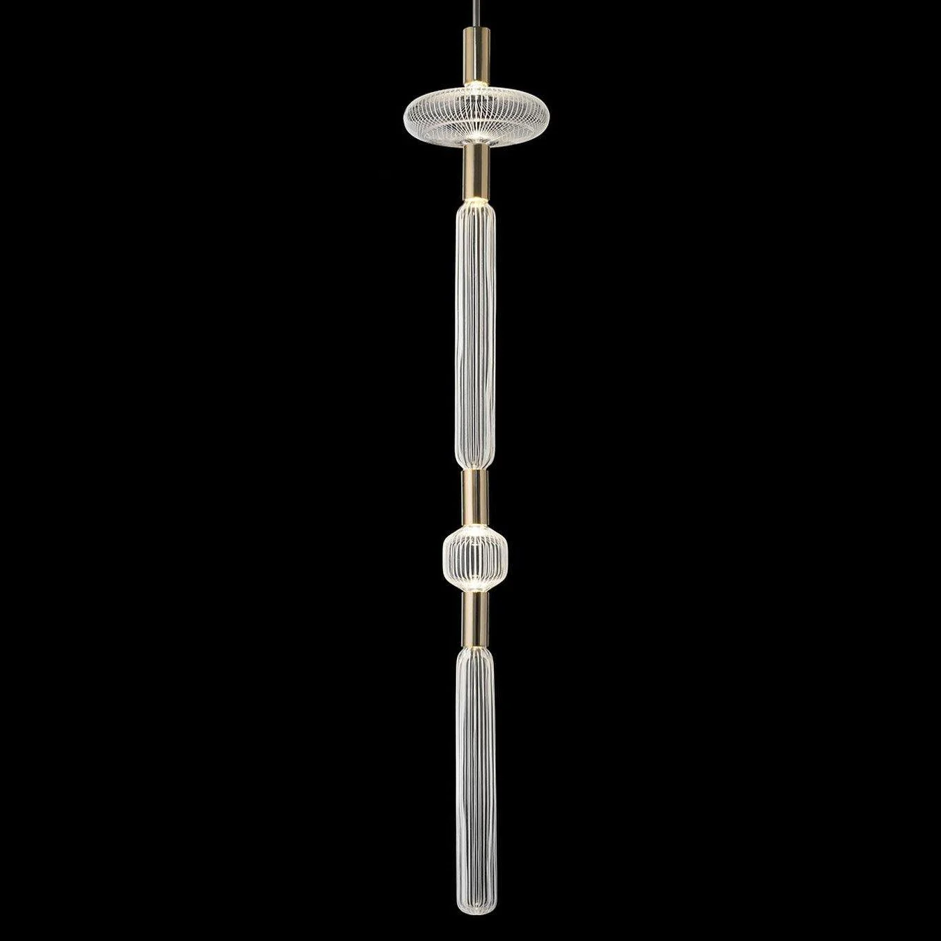 Solara Pendant Lamp Crystal Cylinder Cipher Contemporary - Image 66