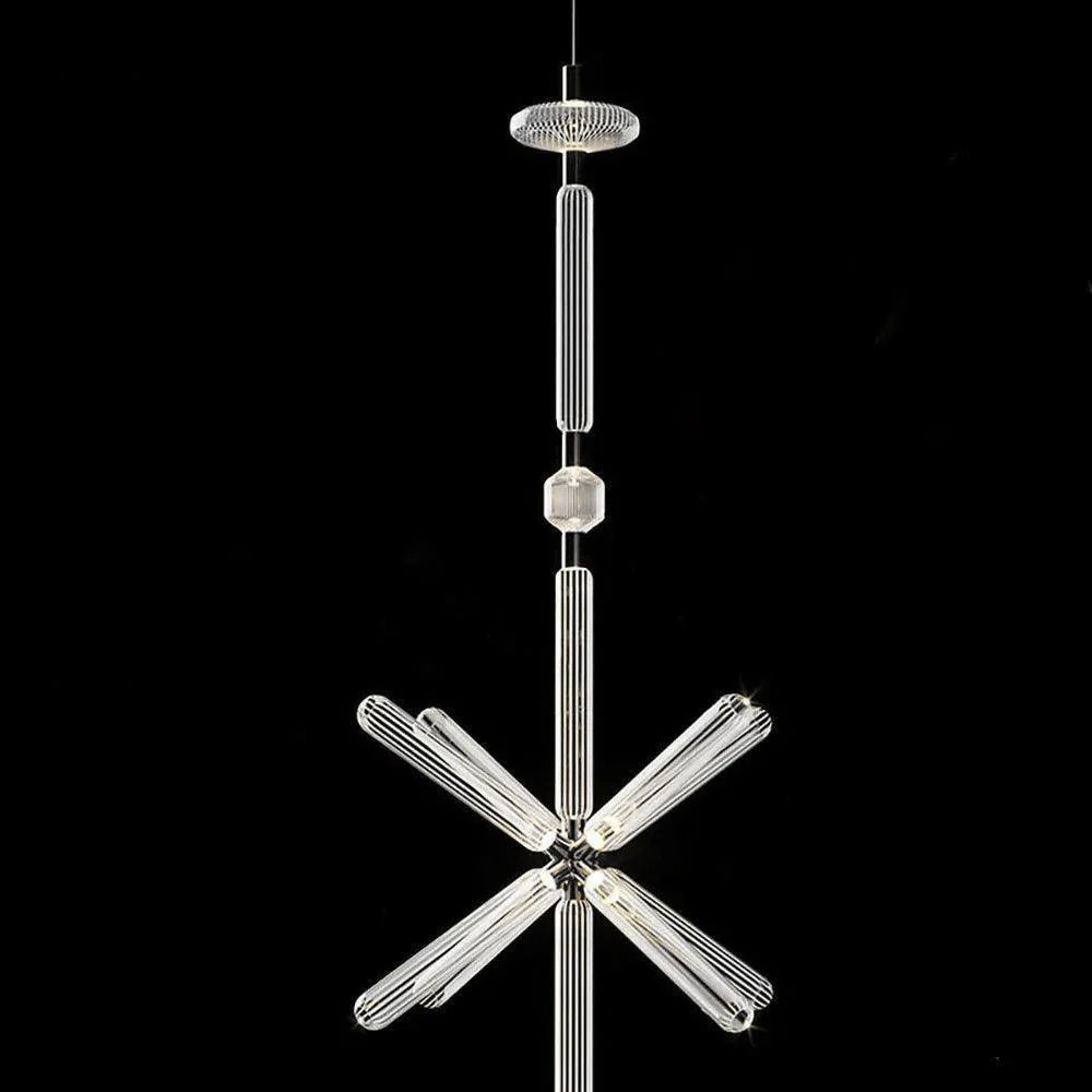Solara Pendant Lamp Crystal Cylinder Cipher Contemporary - Image 78