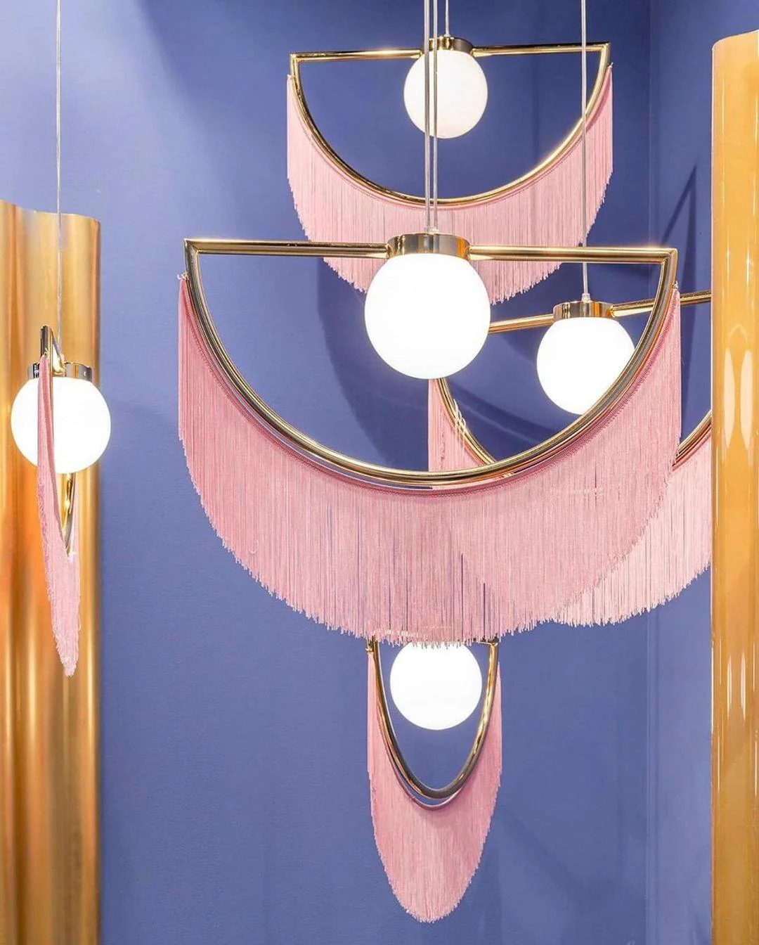 Solara Pendant Lamp Fabric Fringe Globe Retro Bohemian - Image 16