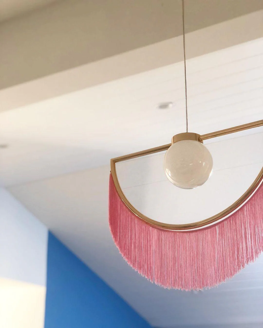Solara Pendant Lamp Fabric Fringe Globe Retro Bohemian - Image 54