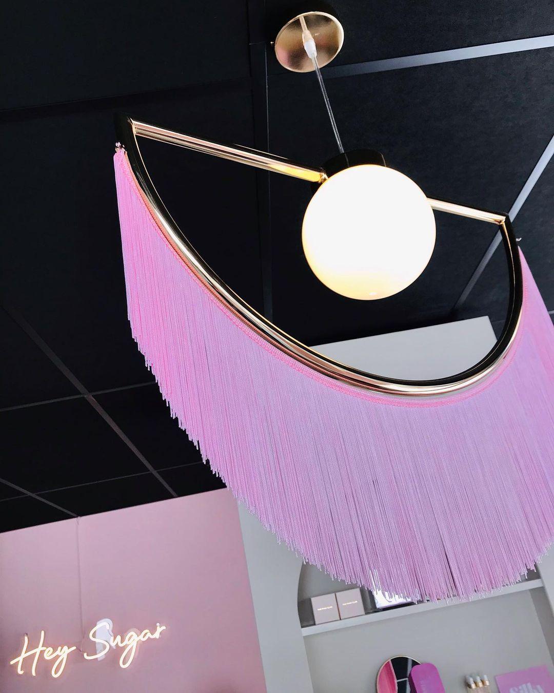 Solara Pendant Lamp Fabric Fringe Globe Retro Bohemian - Image 58