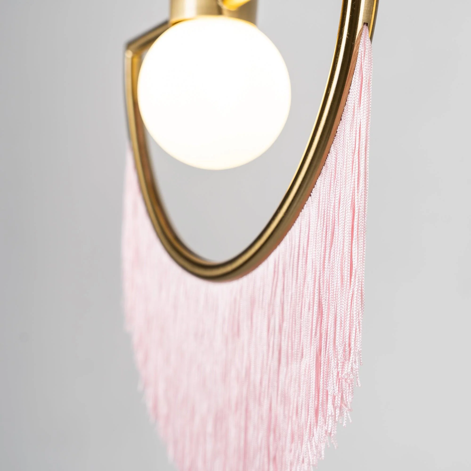 Solara Pendant Lamp Fabric Fringe Globe Retro Bohemian - Image 82